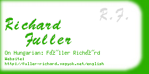 richard fuller business card